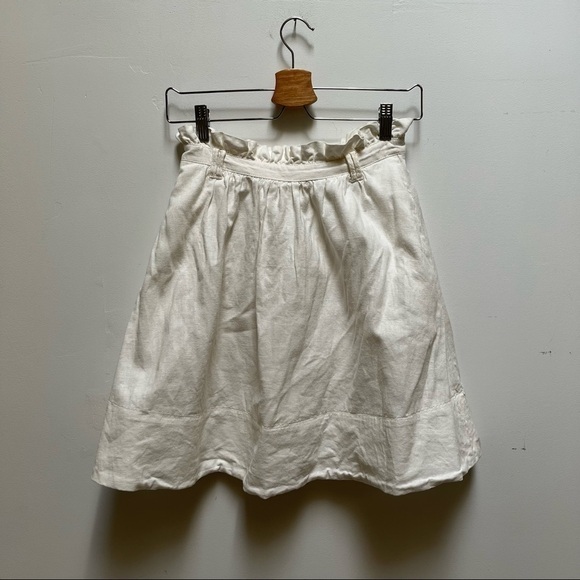 Odille White Paper Bag Skirt - Picture 1 of 11